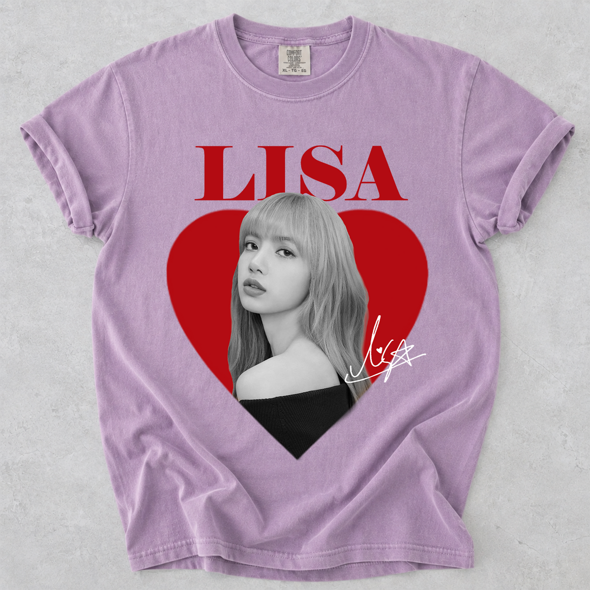 Lisa Blackpink Fan Tee Vintage Portrait Comfort Colors Shirt