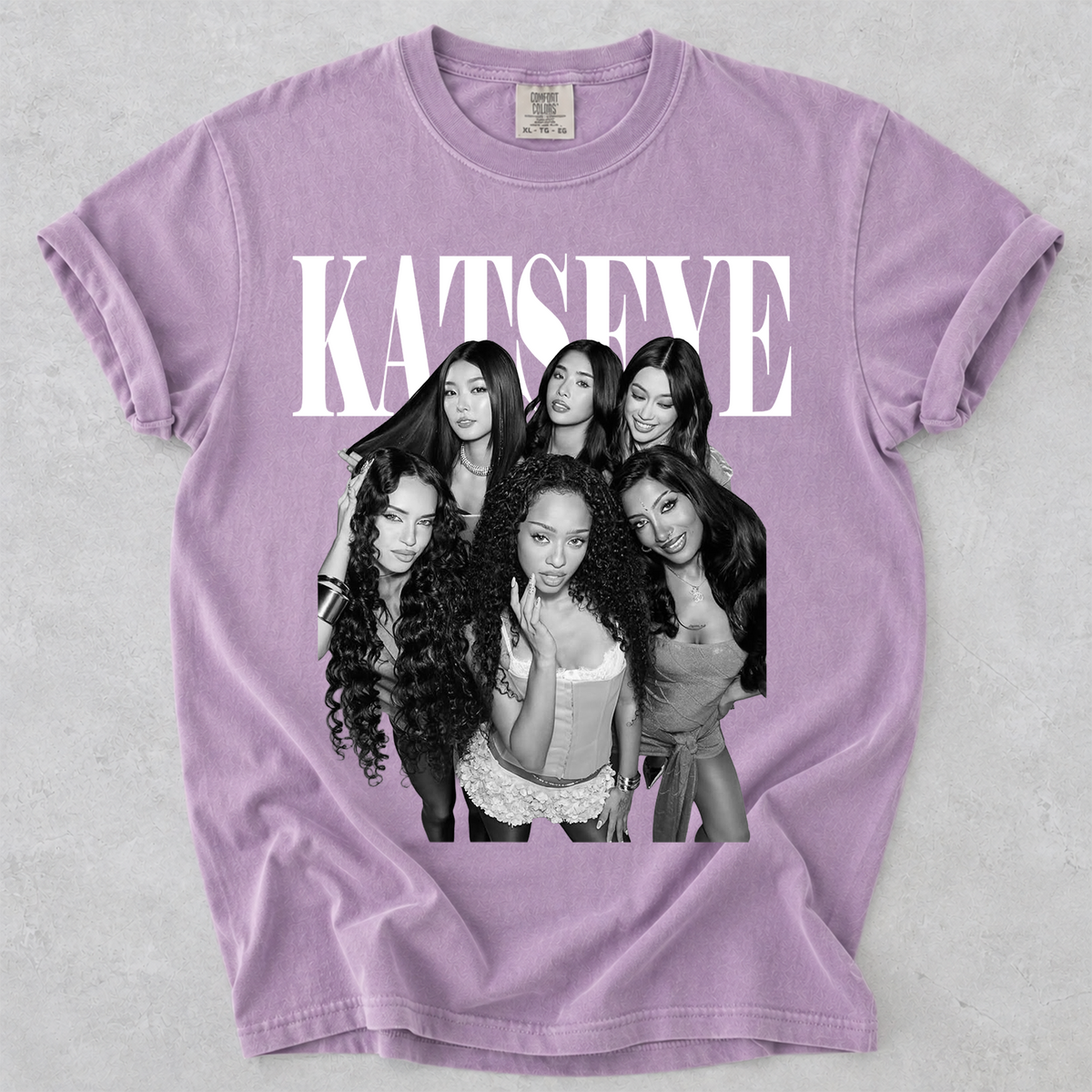 KATSEYE Group Graphic Tee Kpop Comfort Colors Shirt