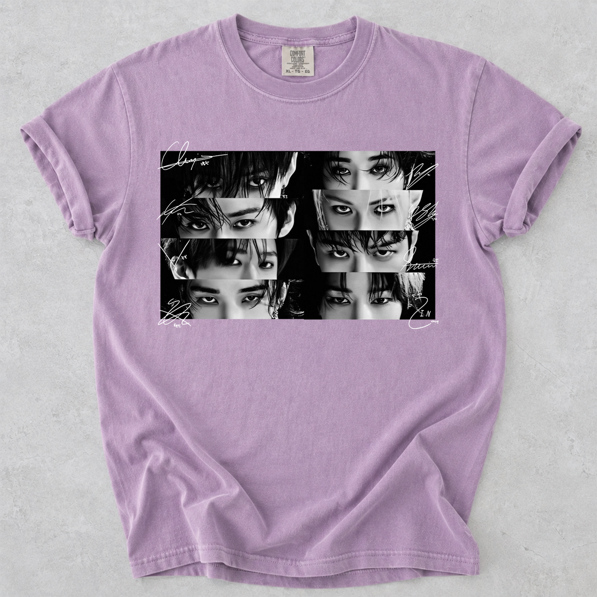 STRAY KIDS Eyes with Signature Kpop Graphic Tee Vintage Group Fan Shirt
