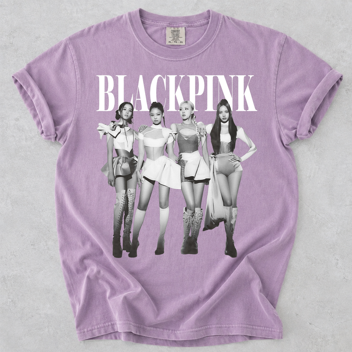 BLACKPINK Vintage Graphic Comfort Colors T-Shirt Kpop Fan Tee