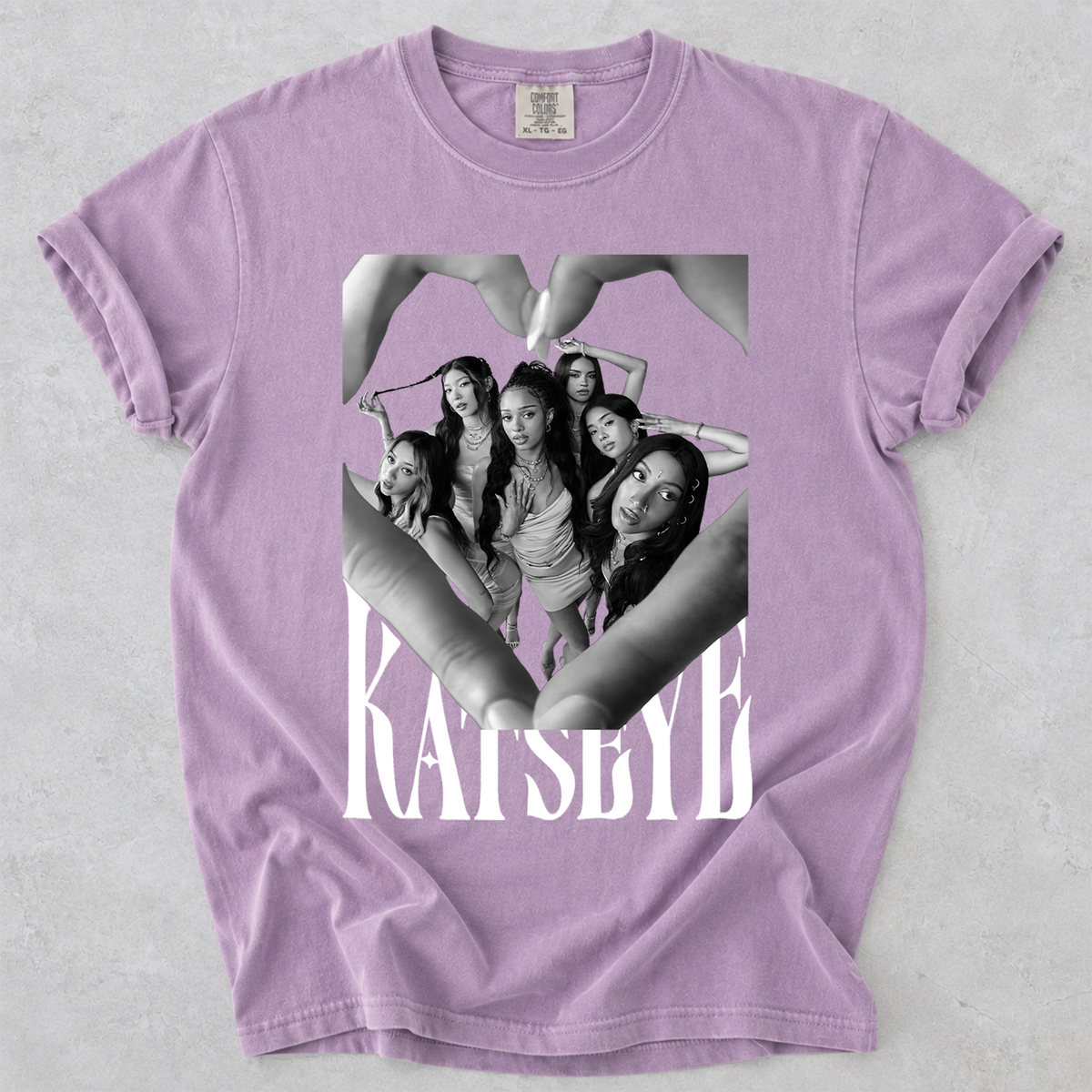 KATSEYE Fan Graphic Tee Group Portrait Comfort Colors Shirt