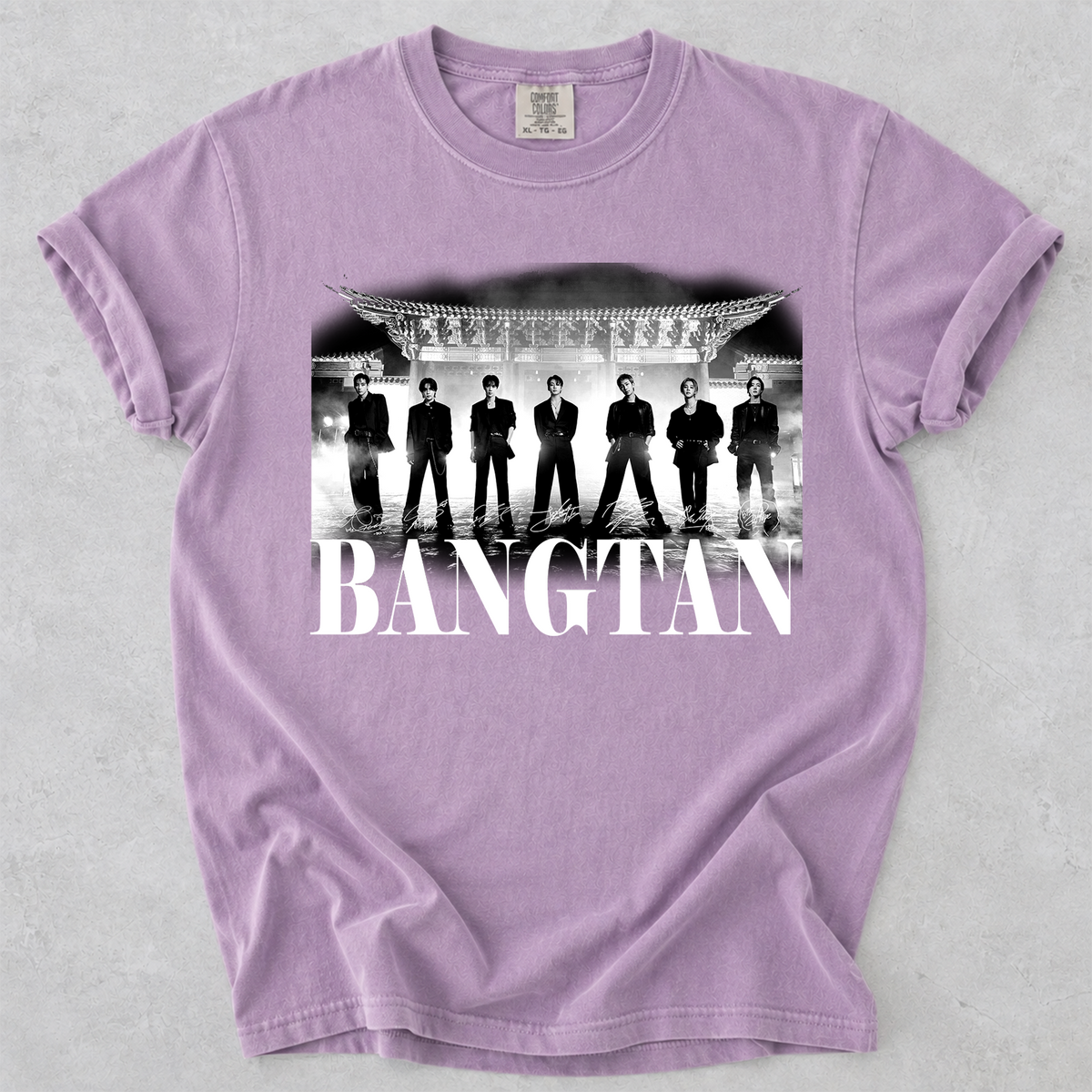 BTS Bangtan Group Vintage Graphic T-Shirt