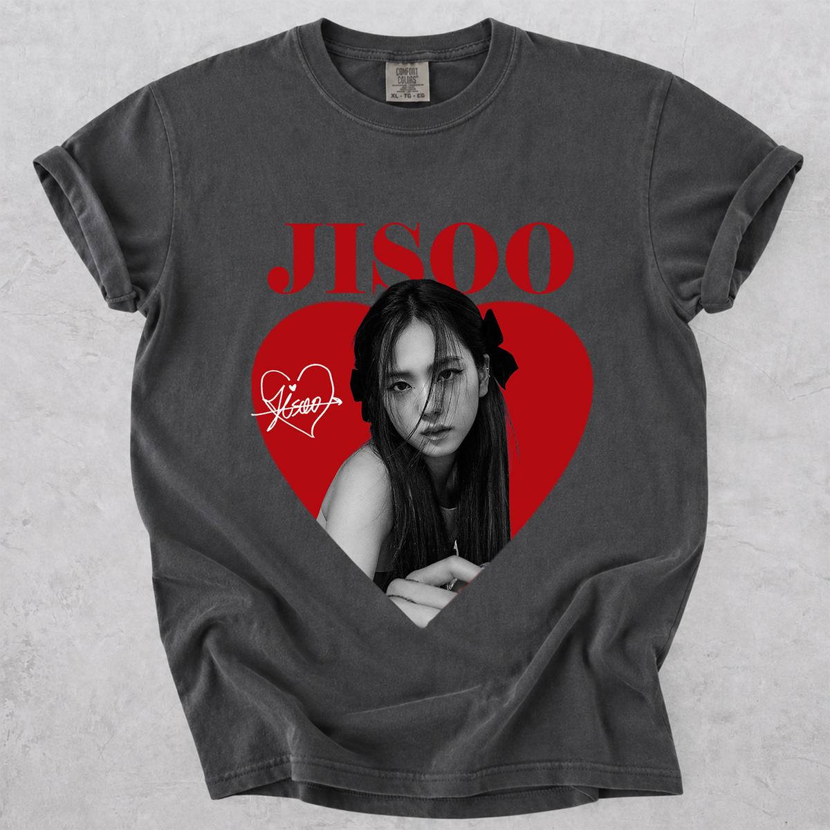 Blackpink Jisoo Graphic Tee Vintage Kpop Comfort Colors Shirt