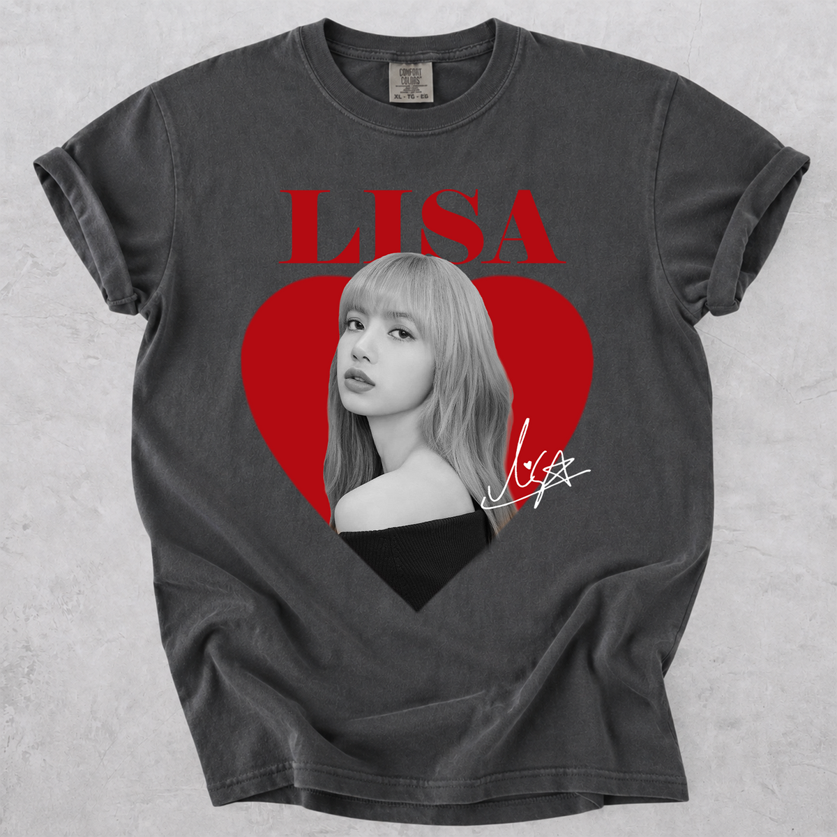 Lisa Blackpink Fan Tee Vintage Portrait Comfort Colors Shirt