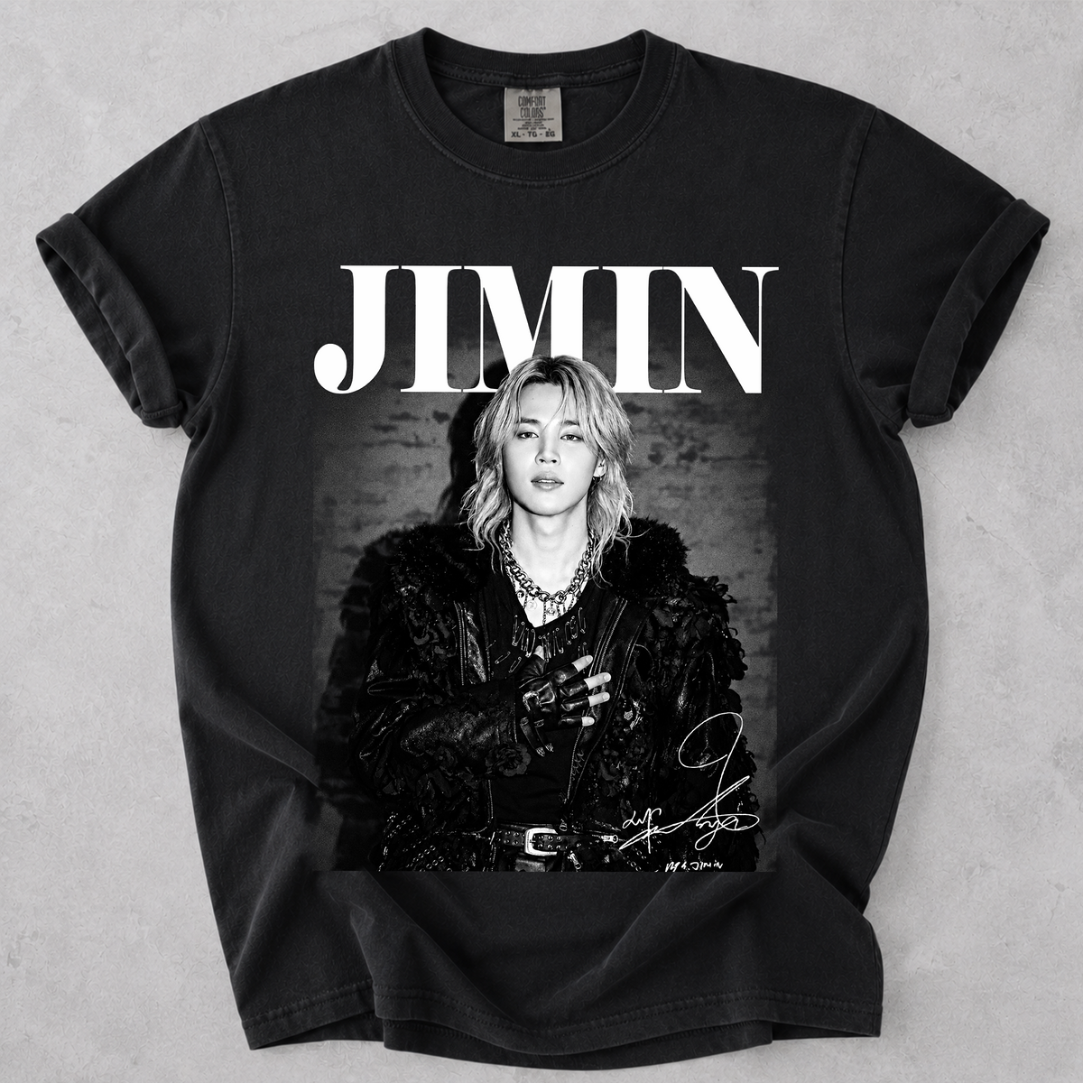 Comfort Color Jimin Korean Idol Fan Art Tee