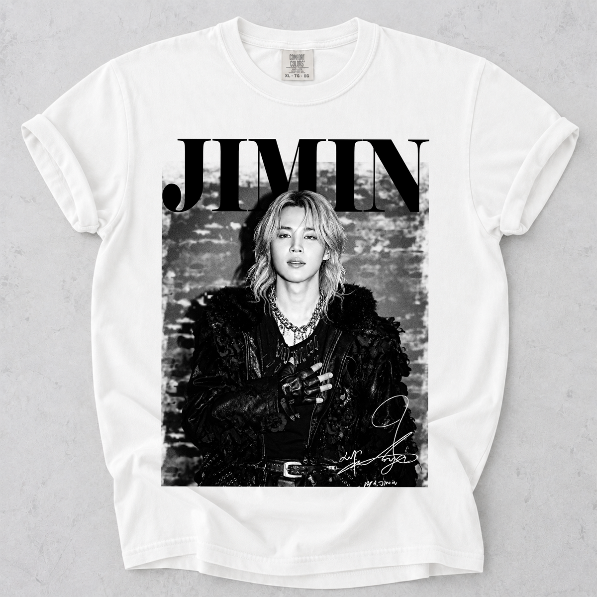 Comfort Color Jimin Korean Idol Fan Art Tee