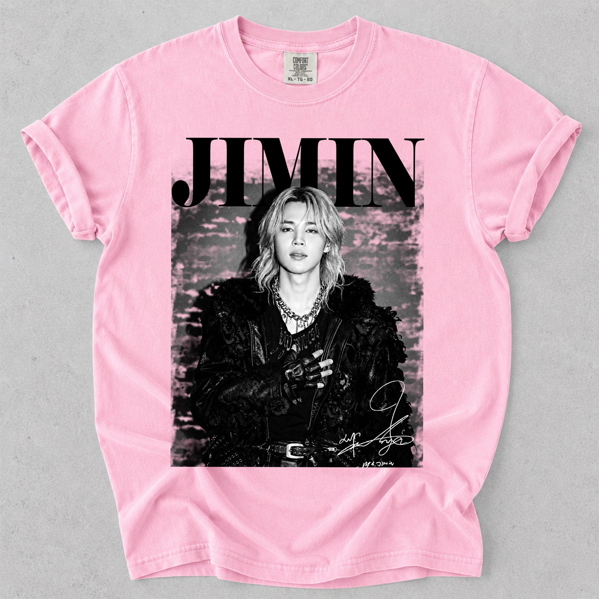 Comfort Color Jimin Korean Idol Fan Art Tee