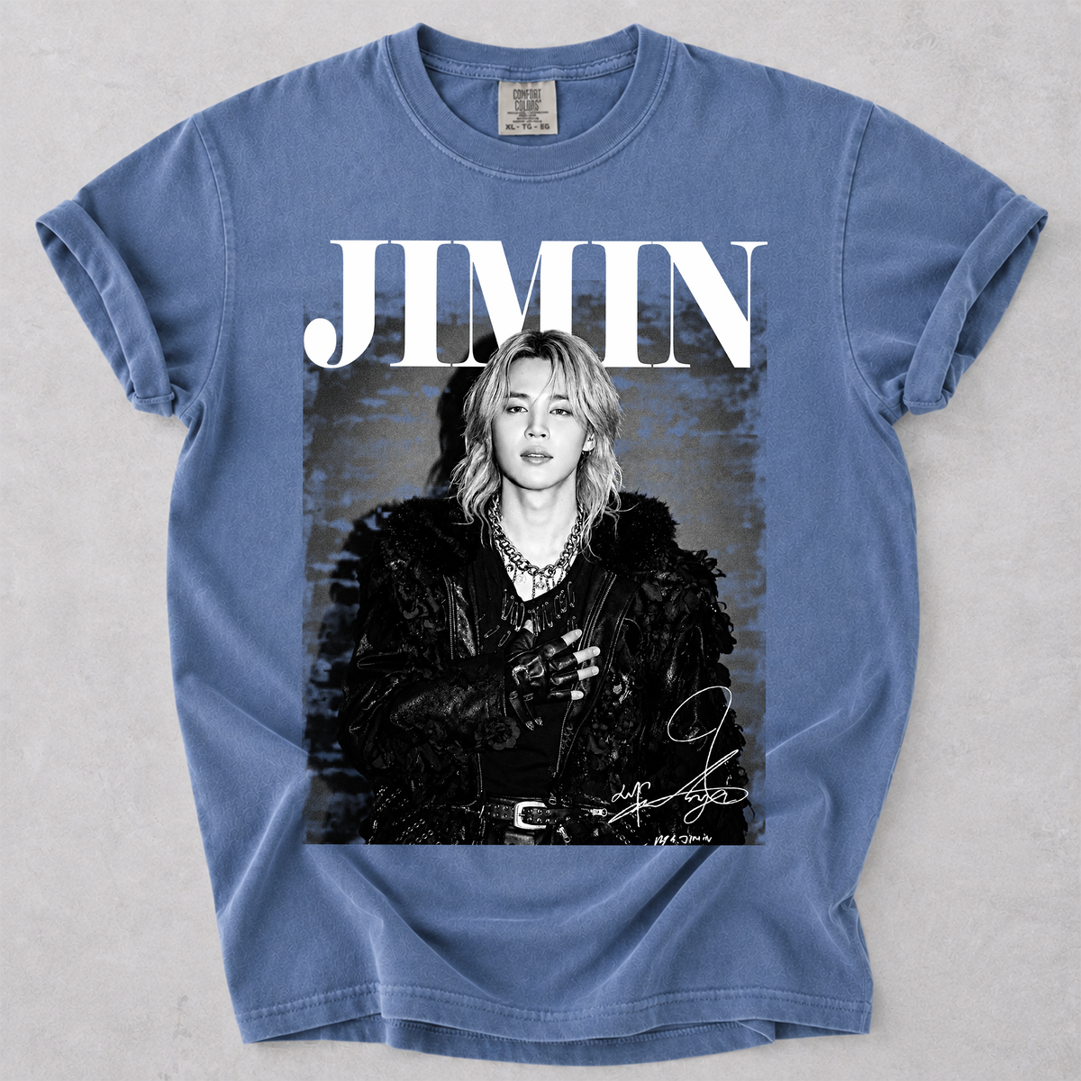Comfort Color Jimin Korean Idol Fan Art Tee