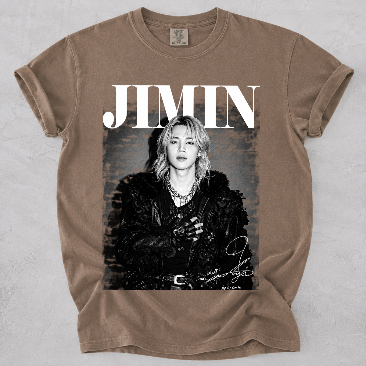 Comfort Color Jimin Korean Idol Fan Art Tee