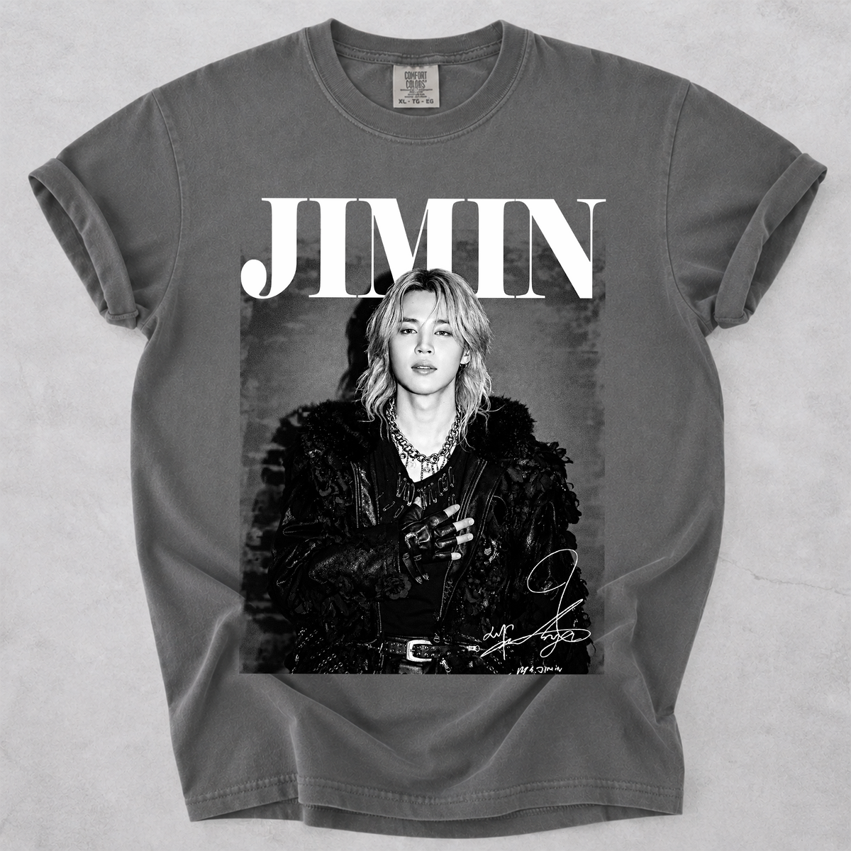 Comfort Color Jimin Korean Idol Fan Art Tee