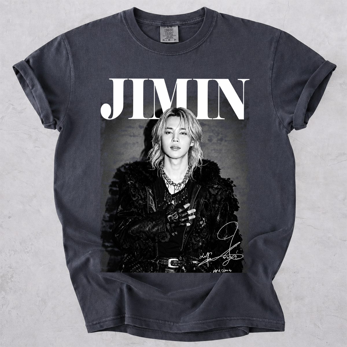 Comfort Color Jimin Korean Idol Fan Art Tee