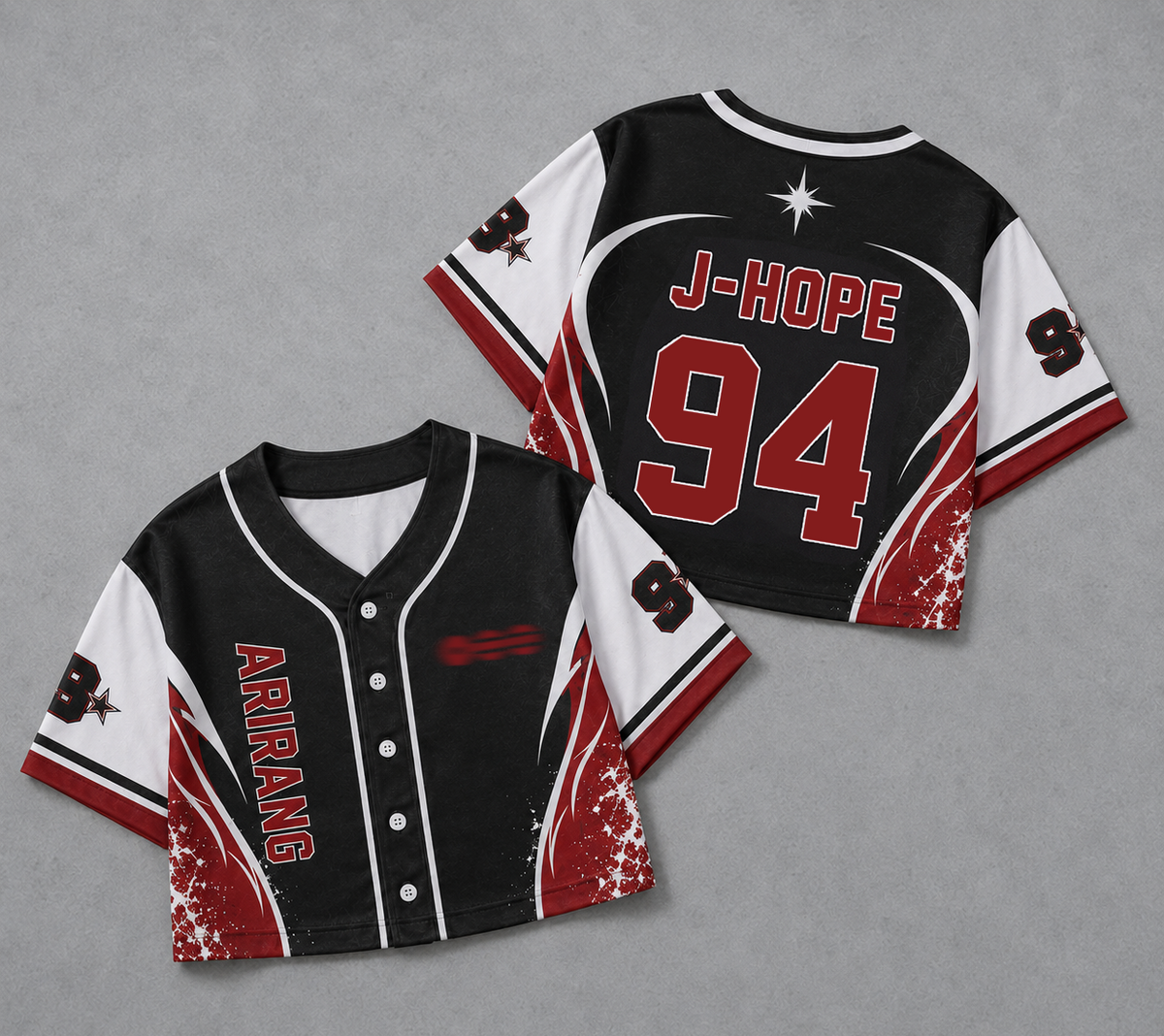 Bangtan Arirang World Tour BTS Jersey Baseball Croptop Gift For Army
