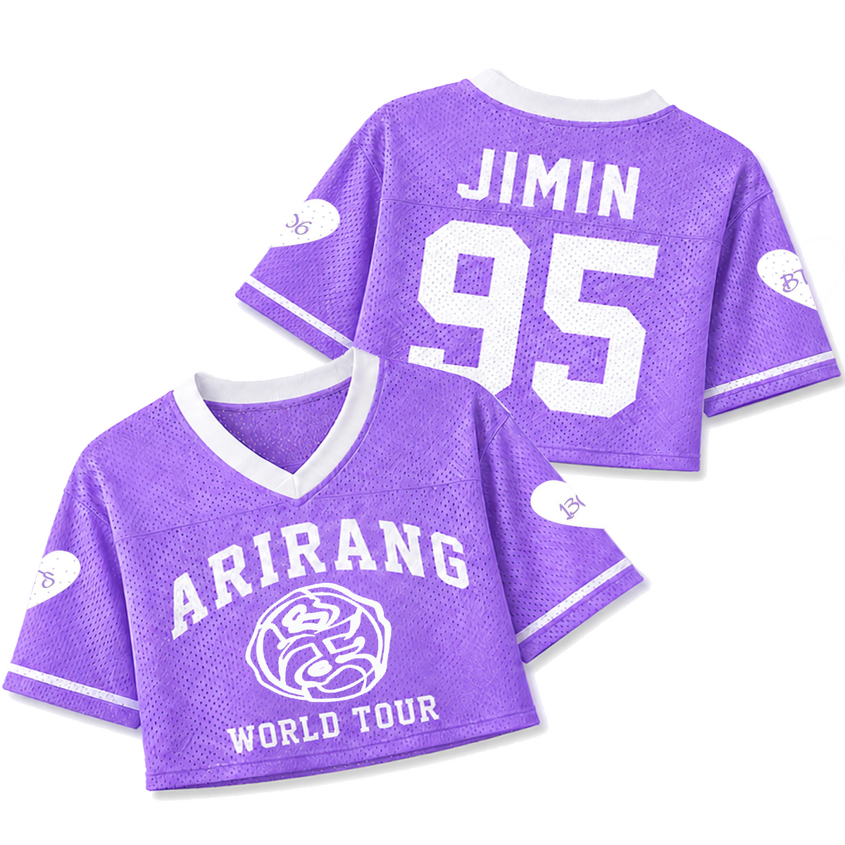 BANGTAN Arirang World Tour Purple Crop Mesh Jersey