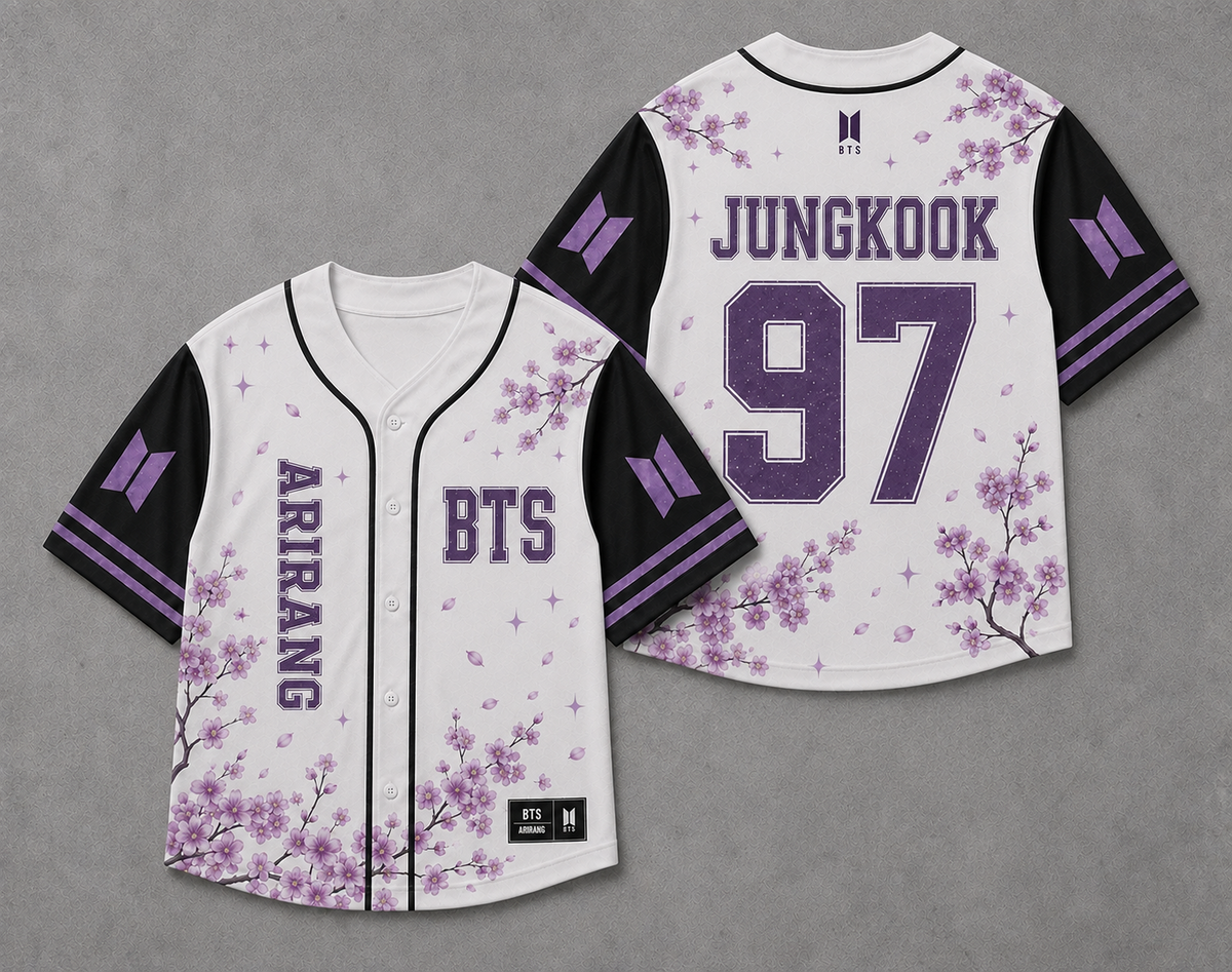 Arirang World Tour 2026 BTS Baseball Jersey Gift For Army