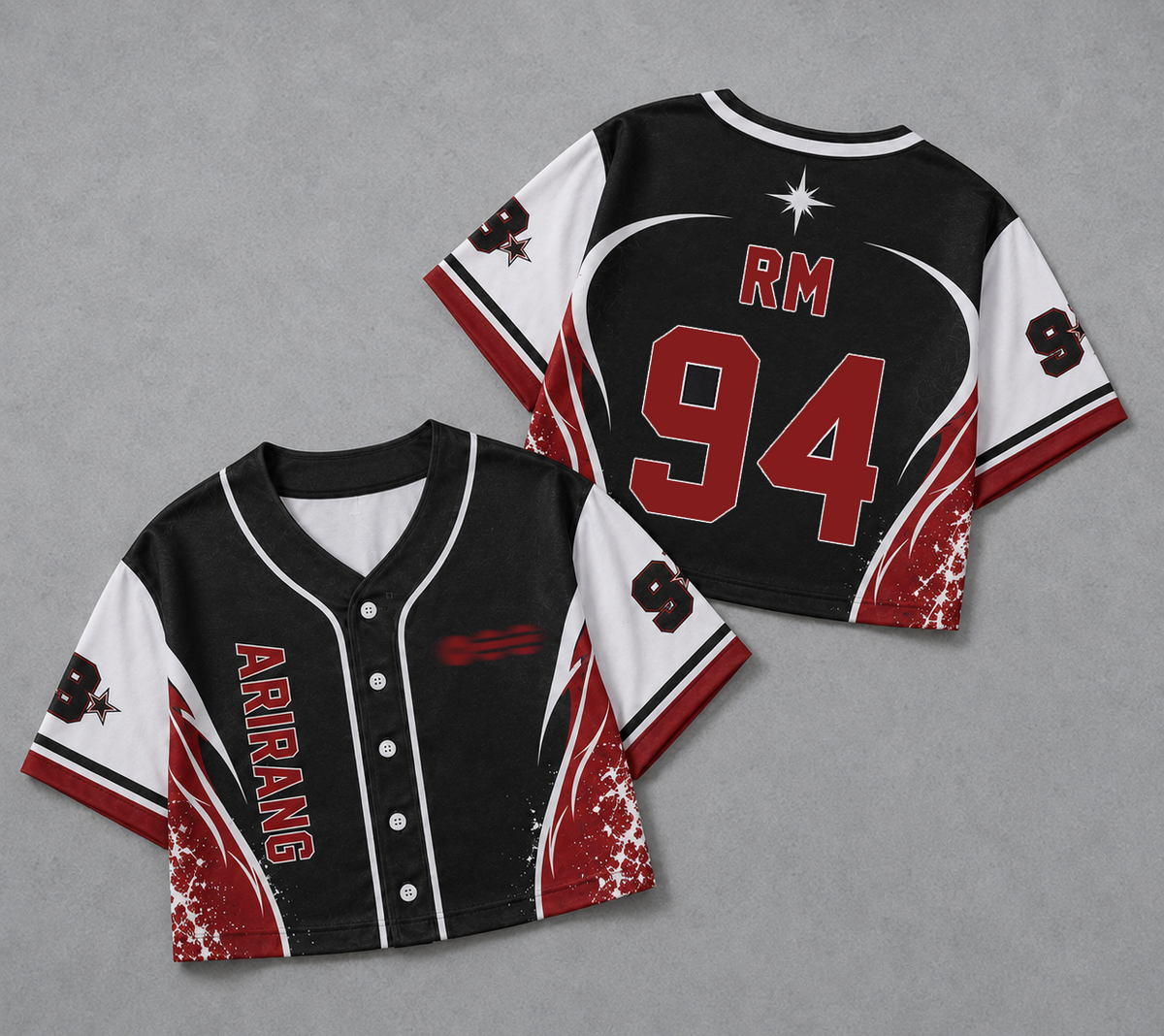 Bangtan Arirang World Tour BTS Jersey Baseball Croptop Gift For Army