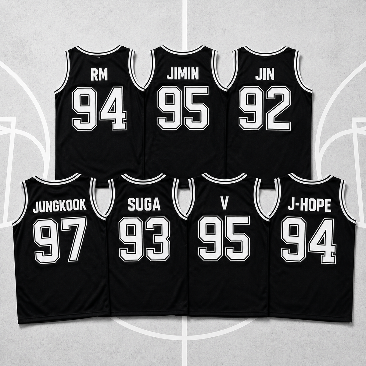 BANGTAN TANK TOP BASKETBALL JERSEY FOR ARMY