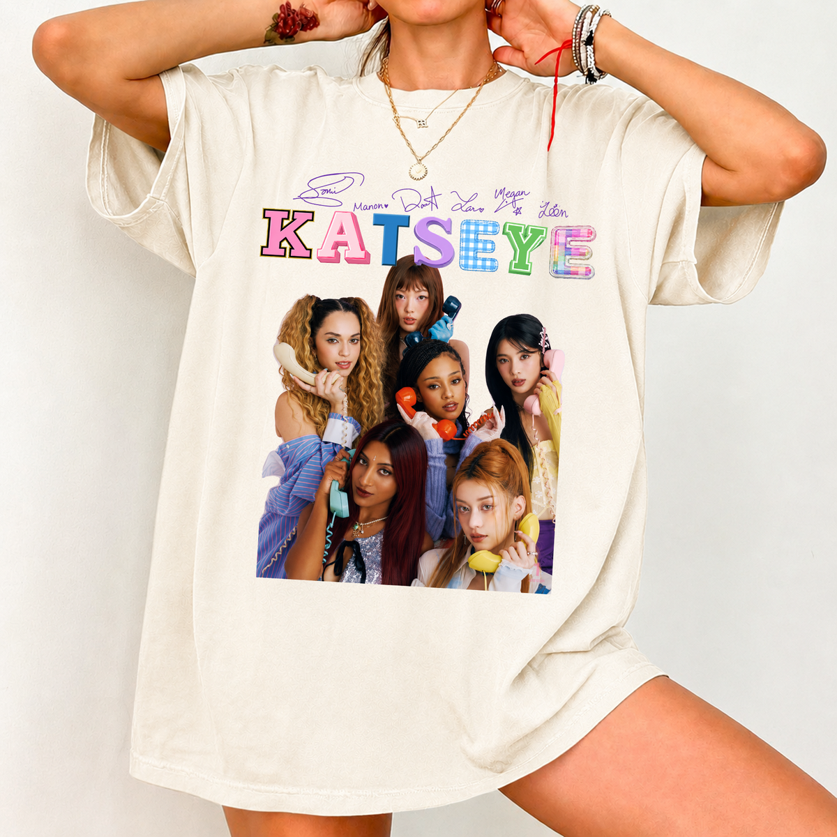 KATSEYE Girl Group Comfort Colors T Shirt Kpop Fan Tee