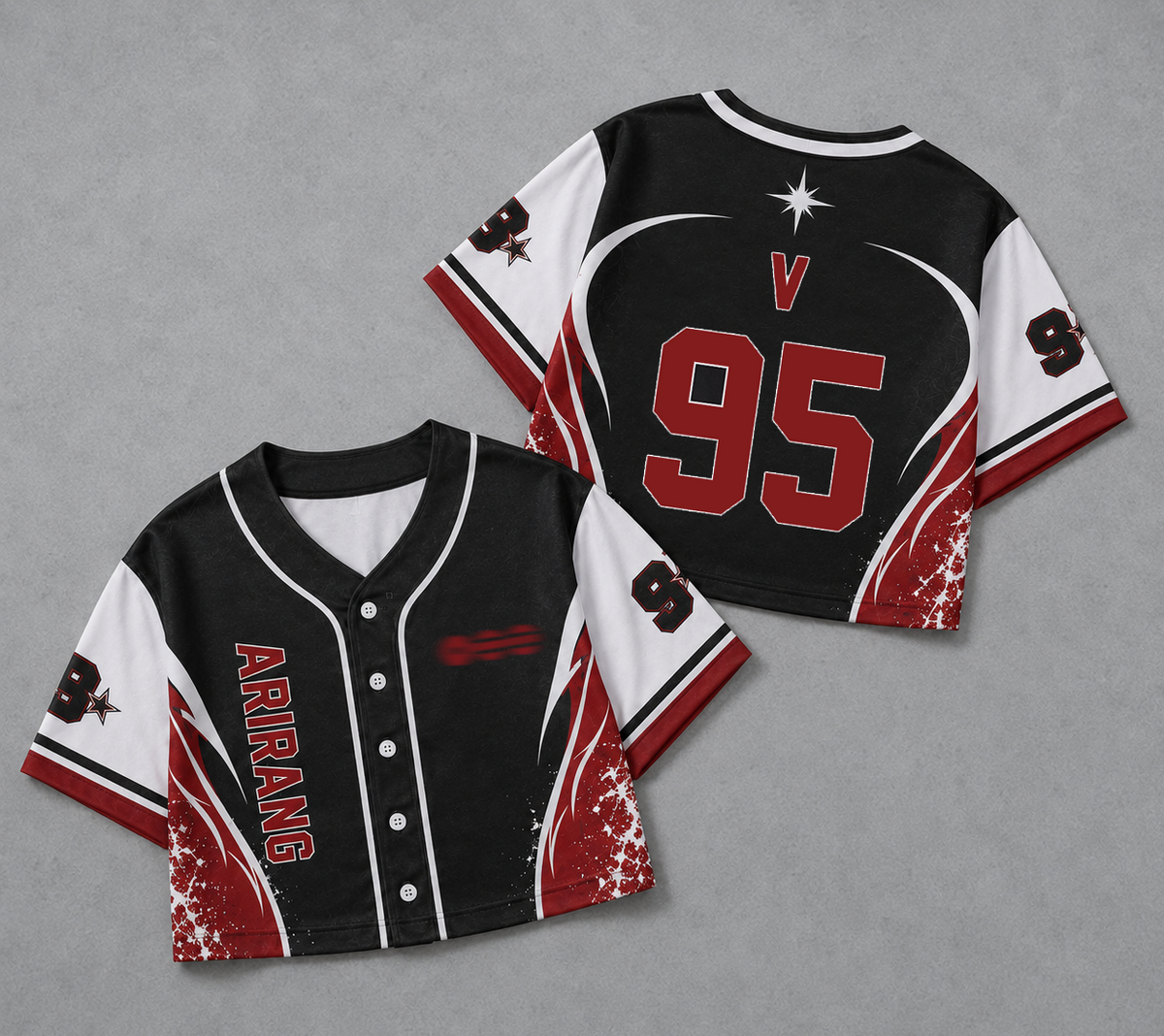 Bangtan Arirang World Tour BTS Jersey Baseball Croptop Gift For Army