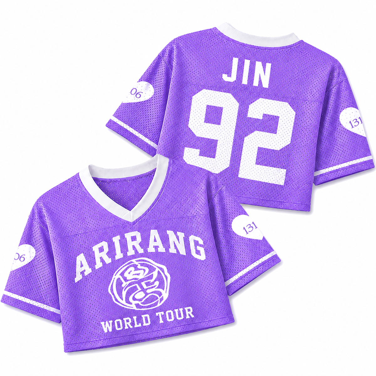 BANGTAN Arirang World Tour Purple Crop Mesh Jersey
