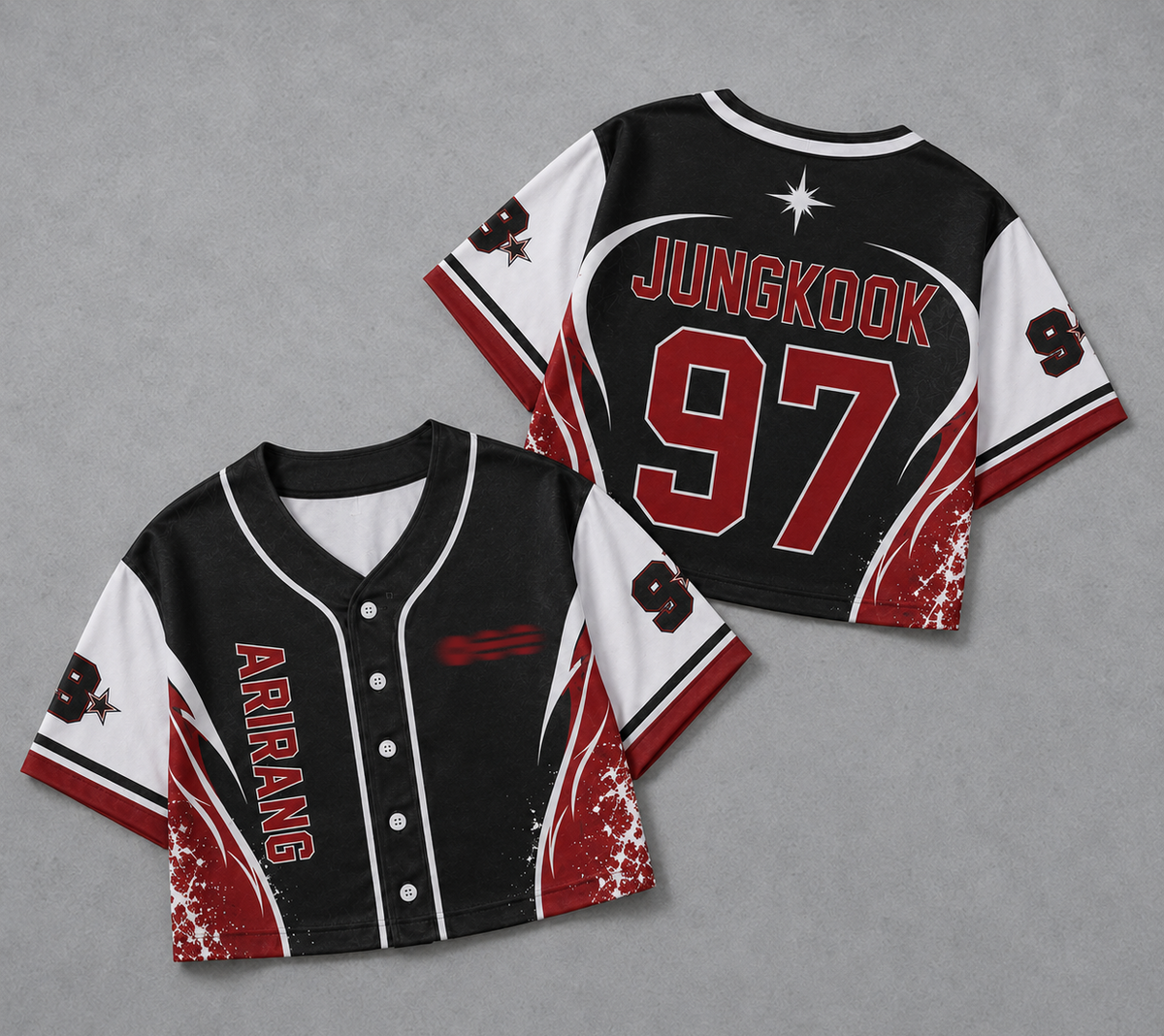 Bangtan Arirang World Tour BTS Jersey Baseball Croptop Gift For Army