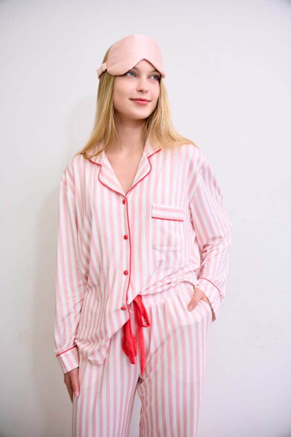 Striped Single Set - Pink