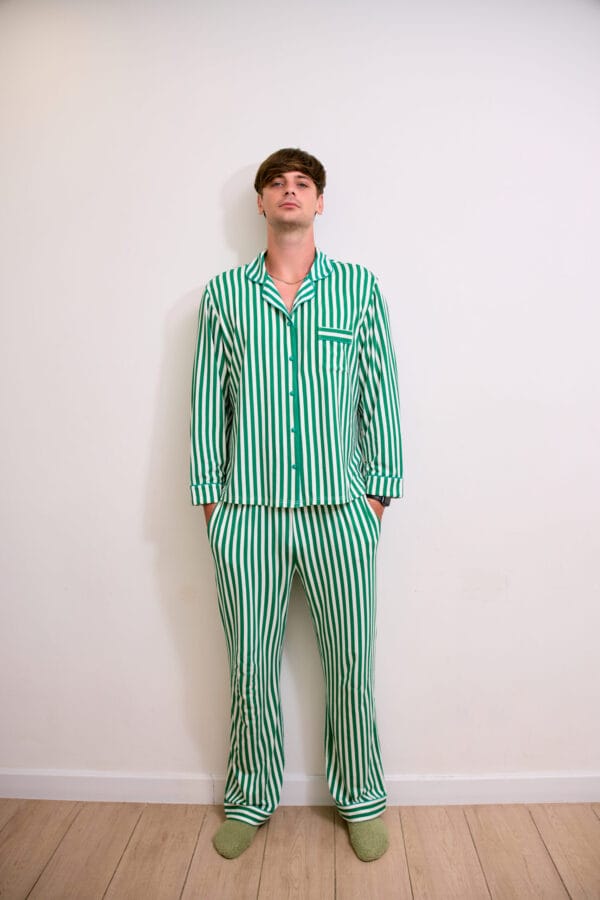 Striped Single Set - Green